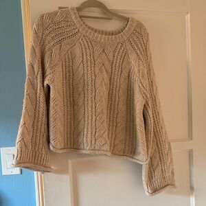 Universal Thread Beige Cable Knit Sweater